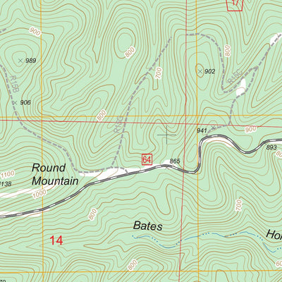 US Forest Service - Topo Harvey, AR FSTopo Legacy digital map