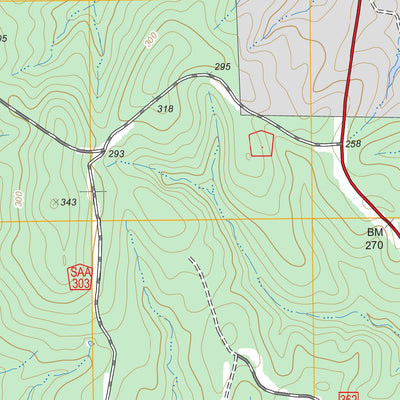 US Forest Service - Topo Harvey Creek, TX FSTopo Legacy digital map