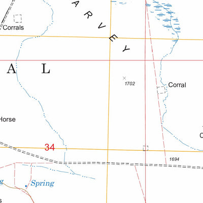 US Forest Service - Topo Harvey Mountain, CA FSTopo Legacy digital map