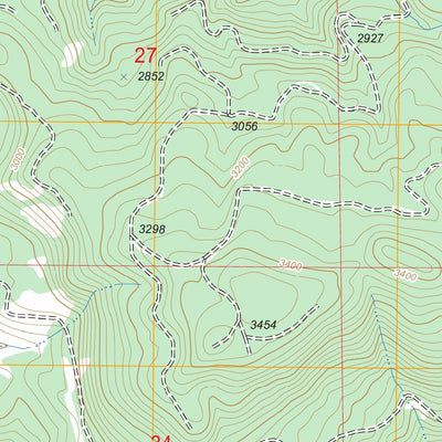 US Forest Service - Topo Harvey Mountain, OR FSTopo Legacy digital map