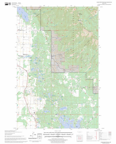US Forest Service - Topo Hash Mountain, MT FSTopo Legacy digital map