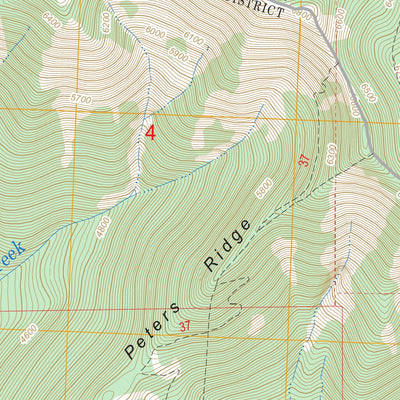 US Forest Service - Topo Hash Mountain, MT FSTopo Legacy digital map