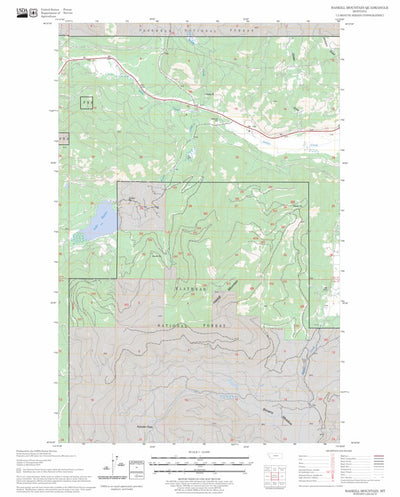 US Forest Service - Topo Haskill Mountain, MT FSTopo Legacy digital map
