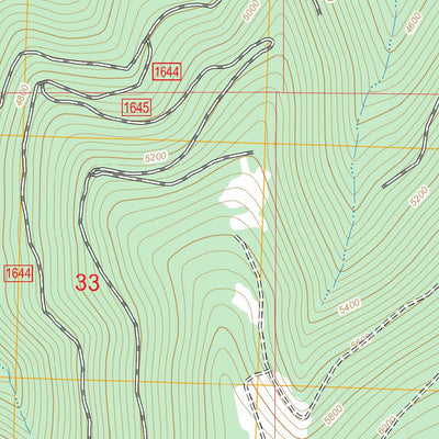 US Forest Service - Topo Haskill Mountain, MT FSTopo Legacy digital map
