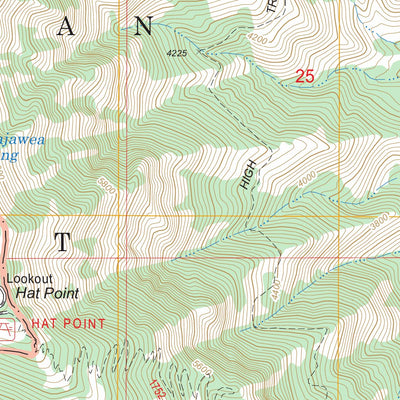US Forest Service - Topo Hat Point, OR - ID FSTopo Legacy digital map