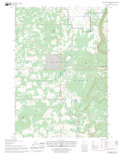 US Forest Service - Topo Hatchery Butte, ID FSTopo Legacy digital map