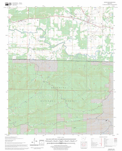 US Forest Service - Topo Havana, AR FSTopo Legacy digital map