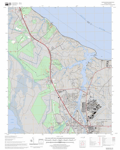 US Forest Service - Topo Havelock, NC FSTopo Legacy digital map