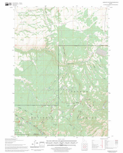 US Forest Service - Topo Hawley Gulch, ID FSTopo Legacy digital map
