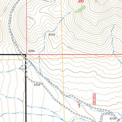 US Forest Service - Topo Hawley Mountain, ID FSTopo Legacy digital map