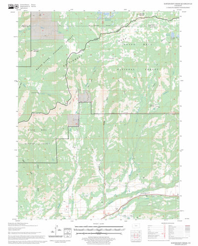US Forest Service - Topo Hawxhurst Creek, CO FSTopo Legacy digital map