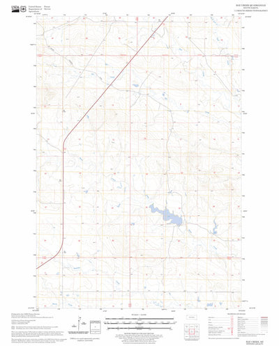 US Forest Service - Topo Hay Creek, SD FSTopo Legacy digital map