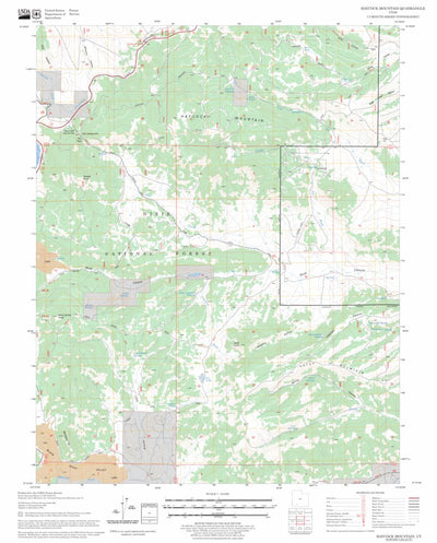 US Forest Service - Topo Haycock Mountain, UT FSTopo Legacy digital map
