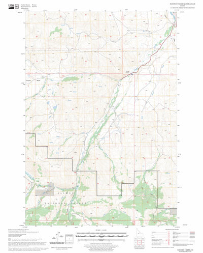 US Forest Service - Topo Hayden Creek, ID FSTopo Legacy digital map