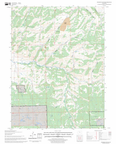 US Forest Service - Topo Hayden Gulch, CO FSTopo Legacy digital map