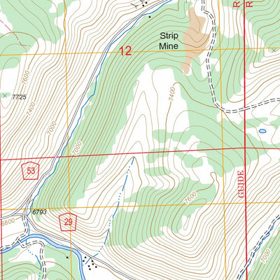 US Forest Service - Topo Hayden Gulch, CO FSTopo Legacy digital map