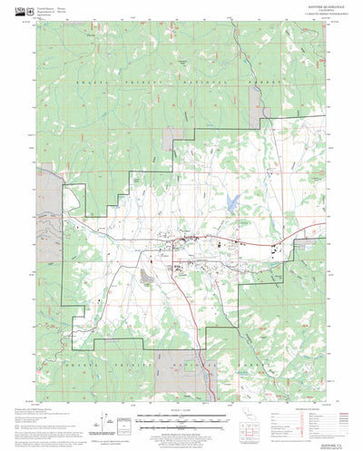 US Forest Service - Topo Hayfork, CA FSTopo Legacy digital map