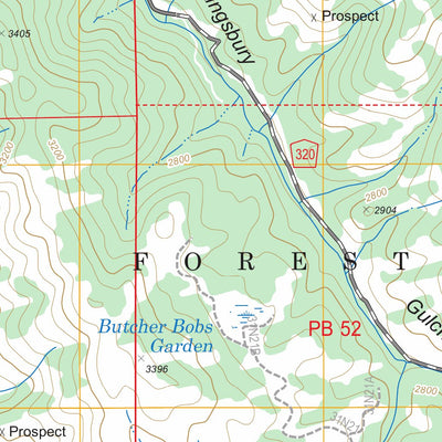 US Forest Service - Topo Hayfork, CA FSTopo Legacy digital map