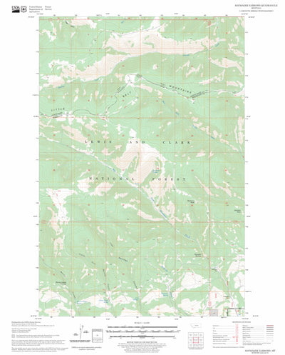 US Forest Service - Topo Haymaker Narrows, MT FSTopo Legacy digital map