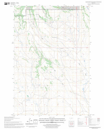 US Forest Service - Topo Haymaker Ranch SW, MT FSTopo Legacy digital map