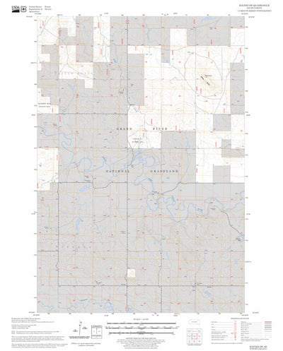 US Forest Service - Topo Haynes SW, SD FSTopo Legacy digital map