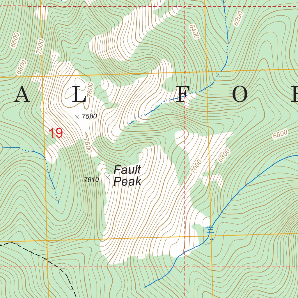 Haystack Mountain, MT FSTopo Legacy Map by US Forest Service - Topo ...