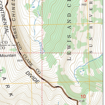 US Forest Service - Topo Haystack Mountain, MT FSTopo Legacy digital map