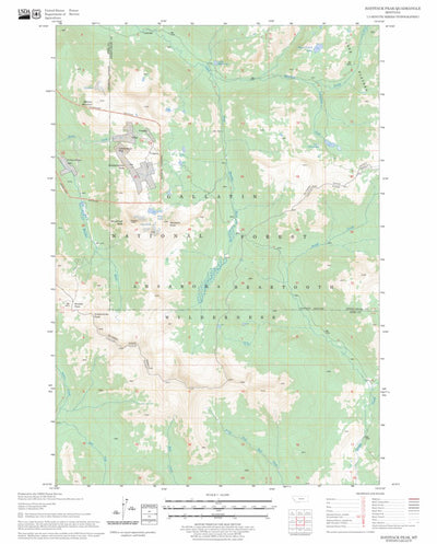 US Forest Service - Topo Haystack Peak, MT FSTopo Legacy digital map