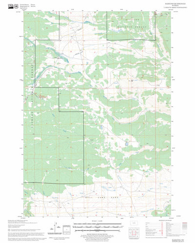 US Forest Service - Topo Hazelton, WY FSTopo Legacy digital map