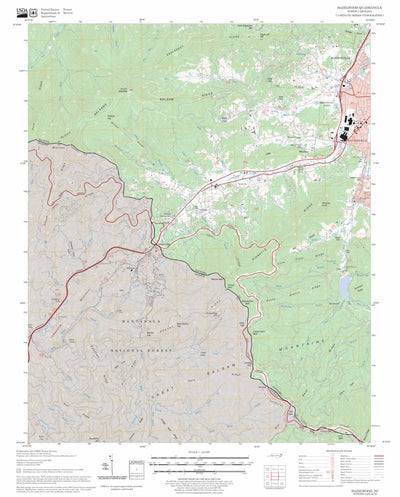 US Forest Service - Topo Hazelwood, NC FSTopo Legacy digital map