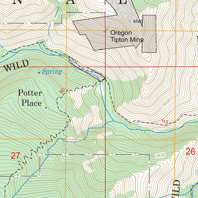 US Forest Service - Topo Heavens Gate, ID FSTopo Legacy digital map