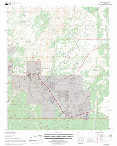 US Forest Service - Topo Heber, AZ FSTopo Legacy digital map