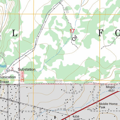 US Forest Service - Topo Heber, AZ FSTopo Legacy digital map