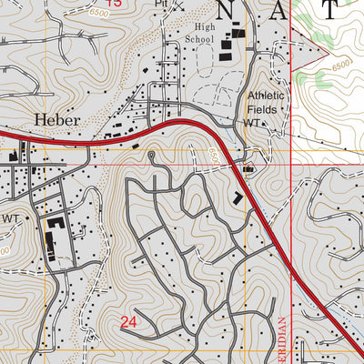 US Forest Service - Topo Heber, AZ FSTopo Legacy digital map