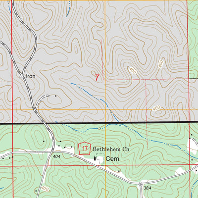 US Forest Service - Topo Heiberger, AL FSTopo Legacy digital map
