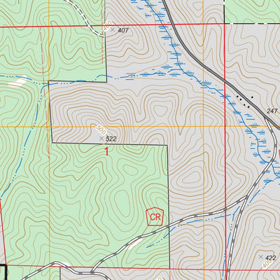 US Forest Service - Topo Heiberger, AL FSTopo Legacy digital map
