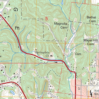 US Forest Service - Topo Helena, AR - MS FSTopo Legacy digital map
