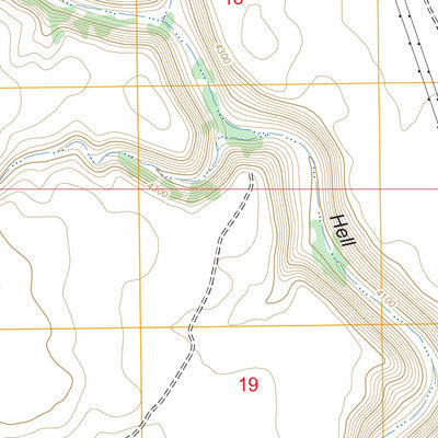 US Forest Service - Topo Hell Point, AZ FSTopo Legacy digital map