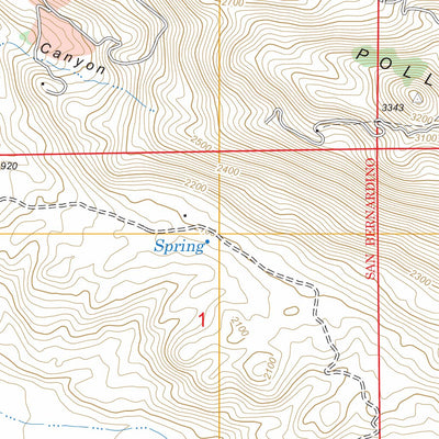 US Forest Service - Topo Hemet, CA FSTopo Legacy digital map