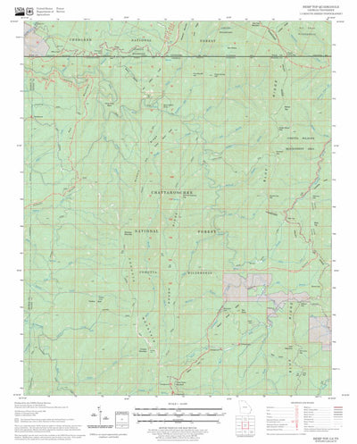 US Forest Service - Topo Hemp Top, GA - TN FSTopo Legacy digital map