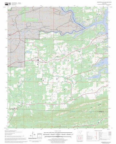 US Forest Service - Topo Hempwallace, AR FSTopo Legacy digital map