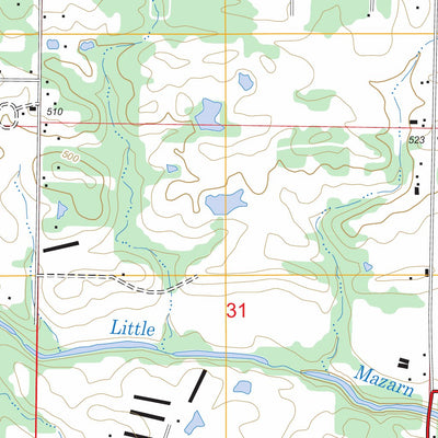 US Forest Service - Topo Hempwallace, AR FSTopo Legacy digital map