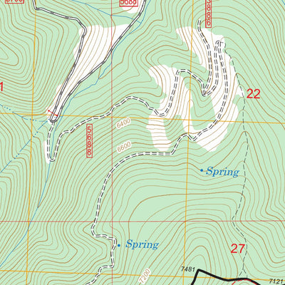 US Forest Service - Topo Henderson Ridge, MT - ID FSTopo Legacy digital map