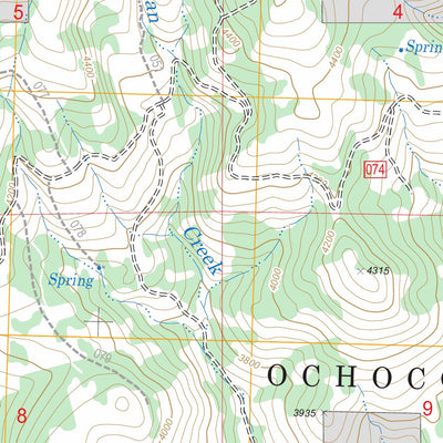 US Forest Service - Topo Hensley Butte, OR FSTopo Legacy digital map