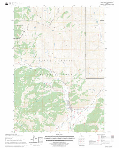 US Forest Service - Topo Herd Peak, ID FSTopo Legacy digital map