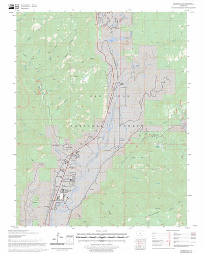 US Forest Service - Topo Hermosa, CO FSTopo Legacy digital map