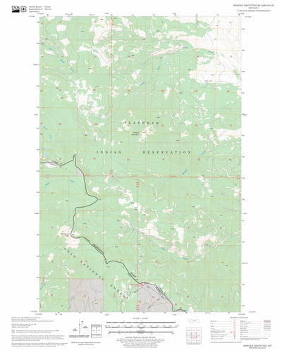 US Forest Service - Topo Hewolf Mountain, MT FSTopo Legacy digital map