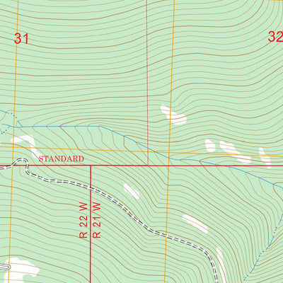 US Forest Service - Topo Hewolf Mountain, MT FSTopo Legacy digital map