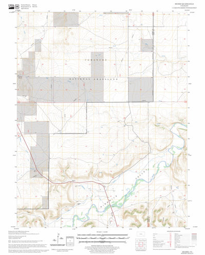 US Forest Service - Topo Higbee, CO FSTopo Legacy digital map