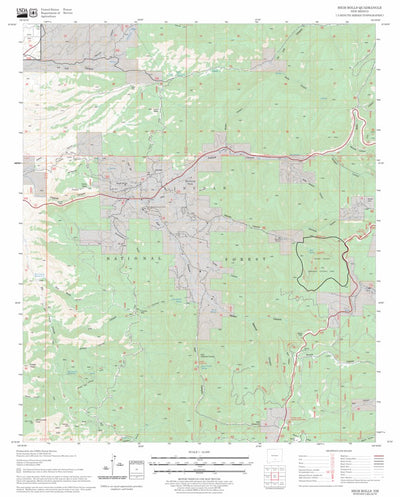 US Forest Service - Topo High Rolls, NM FSTopo Legacy digital map